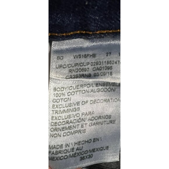 Dickies Mens Blue Jeans Sz 38 x 30 Boot Cut Dark Rinse Denim - Picture 4 of 9